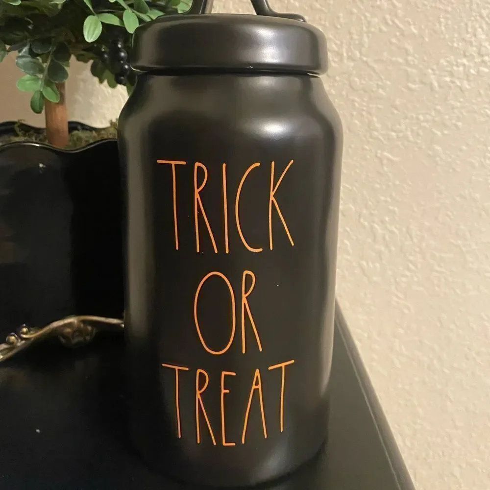 Trick or treat canister rae dunn